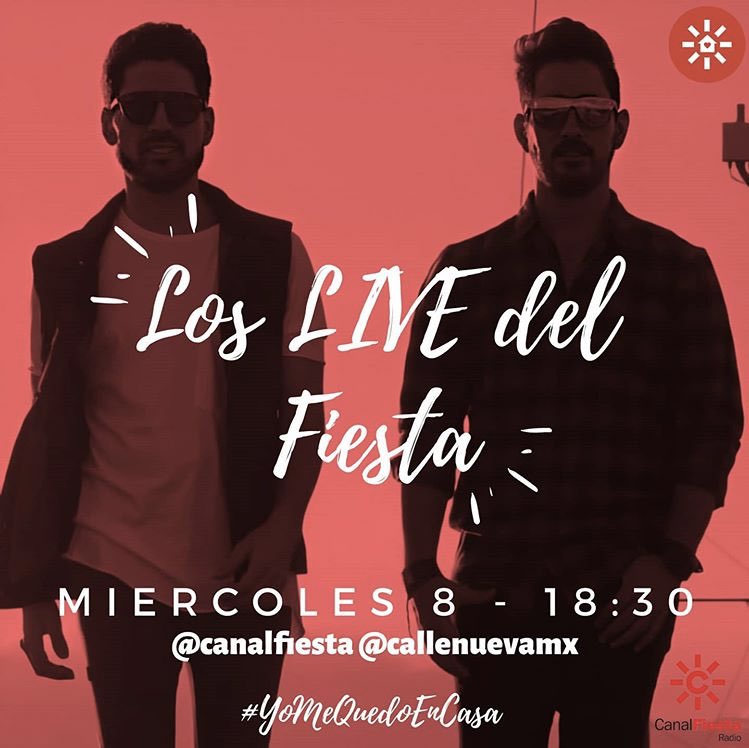 CalleNuevaCan's tweet photo. ¡Hola chicos/as👀!
El próximo miércoles día 8, nuestros chicos de @CalleNuevaMX estarán actuando en uno de “Los LIVE del fiesta” a las 18:30 horas (una menos en 🇮🇨) @canalfiesta @dominguezja ¿os lo vais a perder? Nosotros no faltamos📱. #YoMeQuedoEnCasa #LiveFiesta https://t.co/tNJkFNYt6G