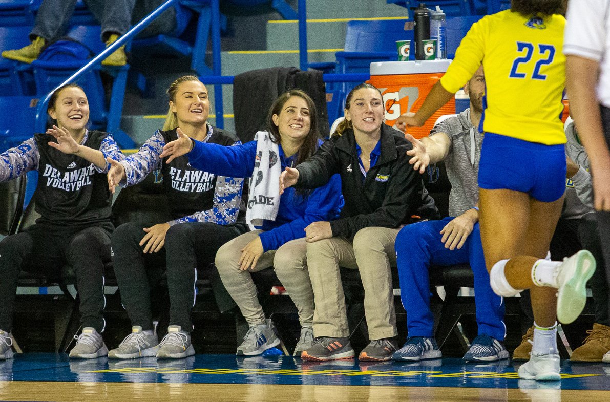 It's the final day National Athletic Training Month and we'd like to thank our AT Stephanie for keeping our #BlueHens healthy!