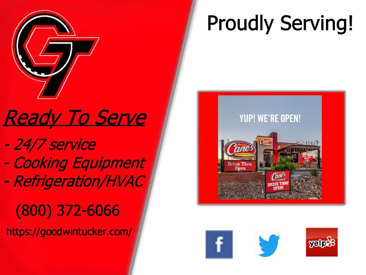 GTuckerGroup's tweet photo. Still serving the industry!
#RasingCanes #SupportRestaurants #GoodwinTuckerGroup https://t.co/BtB6sXbKuf