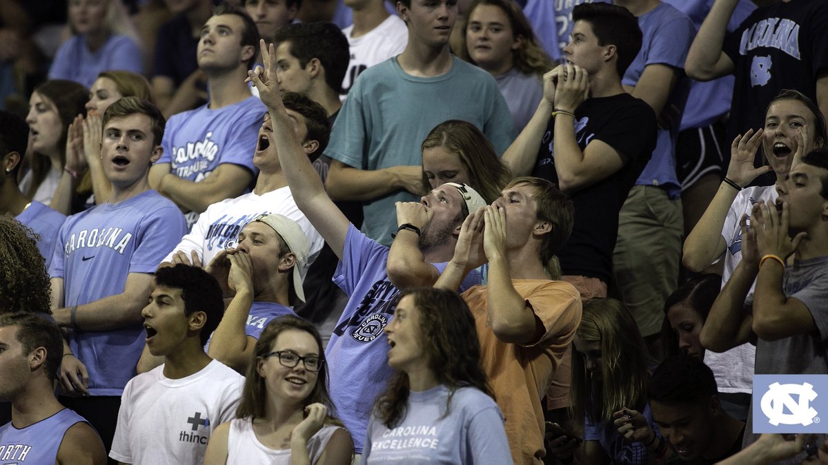 UNCVolleyball's tweet photo. Thanks for the nomination @WakeVolleyball.

1. The Badge 🐏
2. The Stadium 🏟️
3. The Players 🏐
4. The Supporters 💙

We challenge @DukeVB, @PackVball and @HokiesVB. 

#TogetherWeWin • #GoHeels 🐏 https://t.co/kJfXsAGvOF