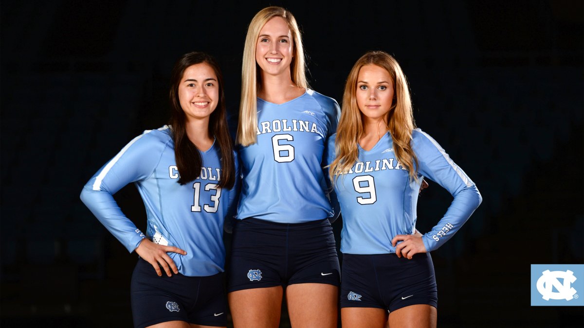 UNCVolleyball's tweet photo. Thanks for the nomination @WakeVolleyball.

1. The Badge 🐏
2. The Stadium 🏟️
3. The Players 🏐
4. The Supporters 💙

We challenge @DukeVB, @PackVball and @HokiesVB. 

#TogetherWeWin • #GoHeels 🐏 https://t.co/kJfXsAGvOF