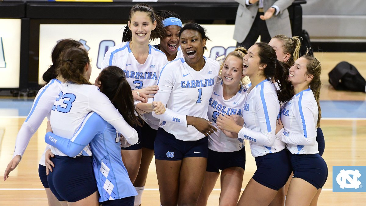 UNCVolleyball's tweet photo. Thanks for the nomination @WakeVolleyball.

1. The Badge 🐏
2. The Stadium 🏟️
3. The Players 🏐
4. The Supporters 💙

We challenge @DukeVB, @PackVball and @HokiesVB. 

#TogetherWeWin • #GoHeels 🐏 https://t.co/kJfXsAGvOF