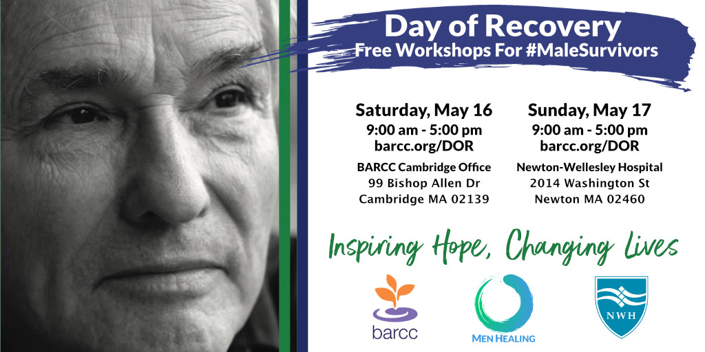 MenHealingOrg's tweet photo. Registration still open for two FREE #DaysofRecovery in #Cambridge and #Newton.
If you’re a #MaleSurvivor looking for a deeper connection to yourself and other male survivors, these free days of healing are for you.
https://t.co/XTCklW2jIV
#MenHealing #MaleSurvivors #MenToo https://t.co/JYlvj5QsZq