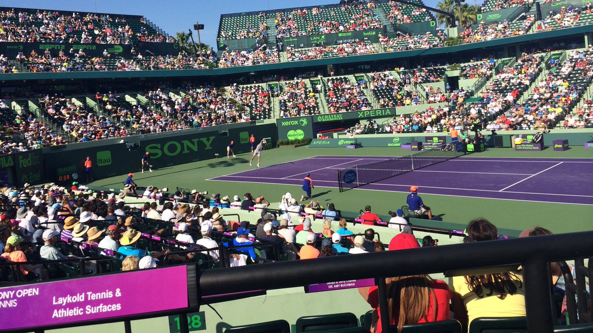 LaykoldCourts's tweet photo. #TriviaTuesday #MissingMiami Question 3 - Before the 2019 move to Hard Rock Stadium, @MiamiOpen was held in Crandon Park. How many spectators could the stadium court hold?
A - 5,500
B - 11,600
C - 13,800
D - 22,700
#Laykold #MiamiOpen #trusted #chosen #advancingcourtsports https://t.co/4fWdmUgfrb