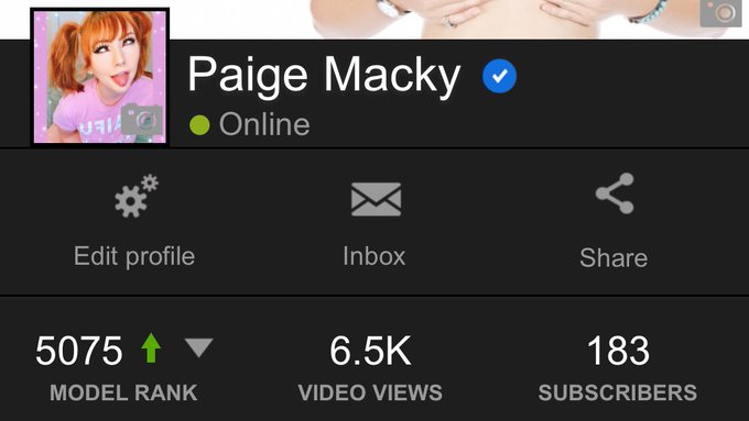 Watch Paige Macky 💕's leaked NSFW photo on TwXstars