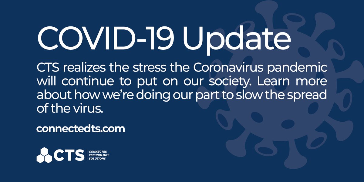 CTSKiosk's tweet photo. CTS is here to help. We want to support you and the slow of the coronavirus spread as much as possible. Visit our updates and resources page for information about how we're doing our part https://t.co/xkf7Z2db1B #CoronaVirusUpdate https://t.co/fhRTAbl53X
