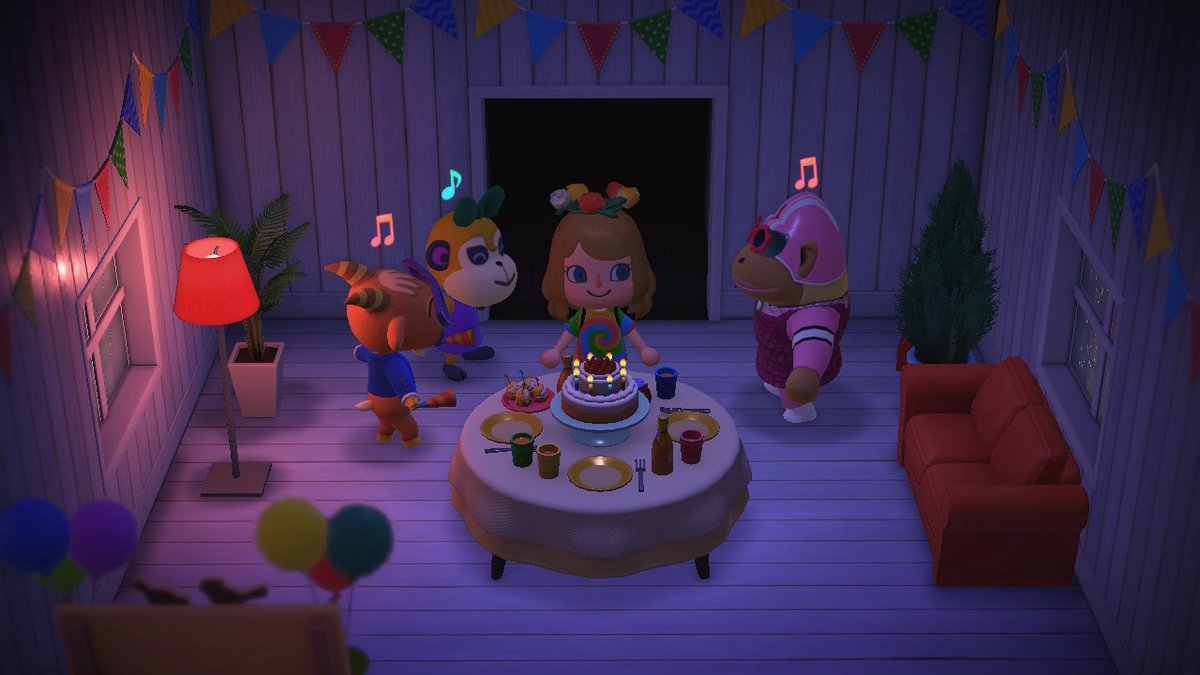 Charlinov_'s tweet photo. How I celebrated my birthday this year #AnimalCrossing #ACNH #NintendoSwitch https://t.co/XO3rjXdABx