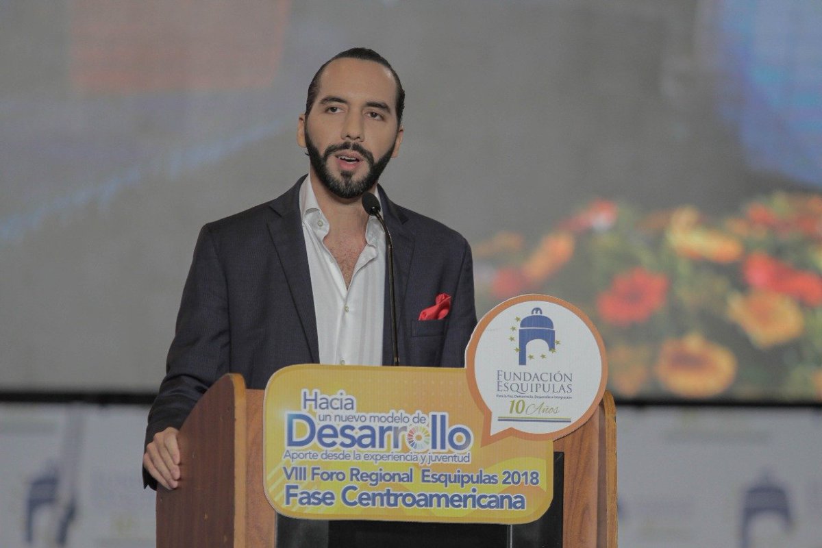 FundaEsquipulas's tweet photo. #QuédateEnCasa, visita nuestro canal en @YouTube para revivir el Foro Regional Esquipulas.
Compartimos el discurso de @nayibbukele durante el #FRE2018, "Hacia un nuevo modelo de desarrollo y la participación de política de la juventud".
👉https://t.co/fSBnnfLGp4 https://t.co/Jk05rl4cuV