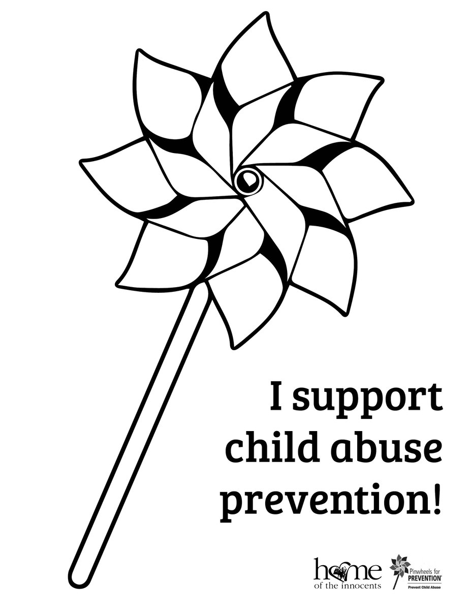 HomeInnocents's tweet photo. Child Abuse Prevention Month begins tomorrow! Show your commitment by printing, coloring, and displaying our pinwheel for prevention picture in your window for your neighbors to see! #theHomepreventschildabuse #CAPM2020 #WearBlue4KYKids #PinwheelsForPrevention https://t.co/4bX279dLV8