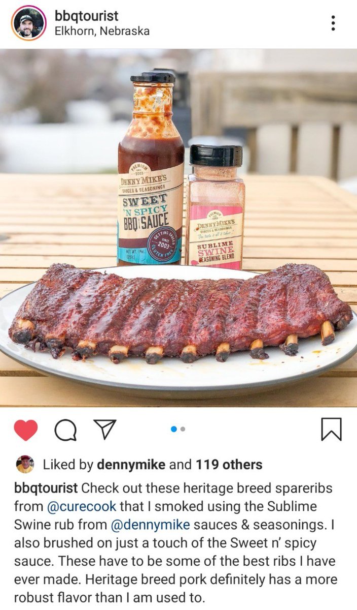 That's a tasty lookin' rack o' #ribs if you ask me!
Check out <a href="/bbqtourist/">BBQ Tourist</a> on Instagram for more! And don't forget to follow <a href="/Dennymike/">Dennis Harrison</a> while you're there!