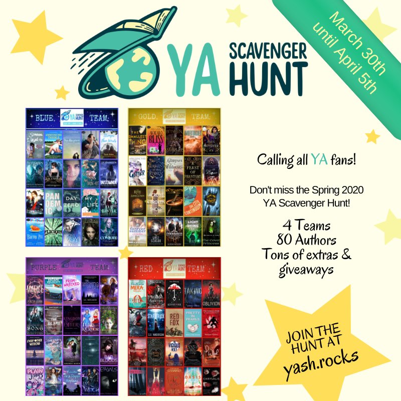 AbigailsWriting's tweet photo. Who else is excited for the YA Scavenger Hunt? It starts in 2 hours and you can win over 80 YA books including my new release EVERY OTHER WEEKEND! #yash #purpleteam https://t.co/8q54TL2Zqe