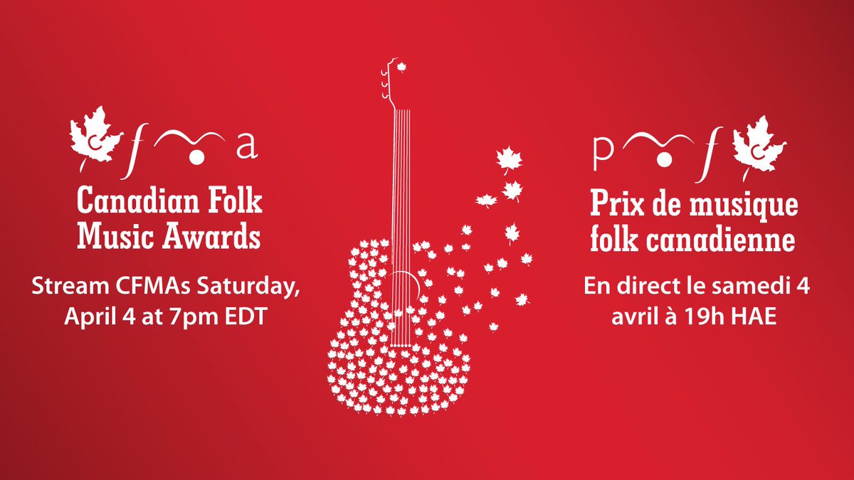 MusicOntario's tweet photo. The show goes on virtually for the @folkawards this Sunday, April 4, 2020 at 7pm EDT! Tune in! Congrats to all of the Ontario nominees. #folkmusic #cfmas #canadianfolk #ontariofolk https://t.co/egfQ6u4pwZ