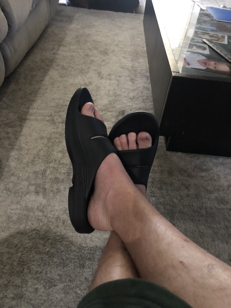 CoachKetcham's tweet photo. Ok, you win @oofos , I love these, I feel like I’m #cloudwalking https://t.co/JwmPX55Zyt