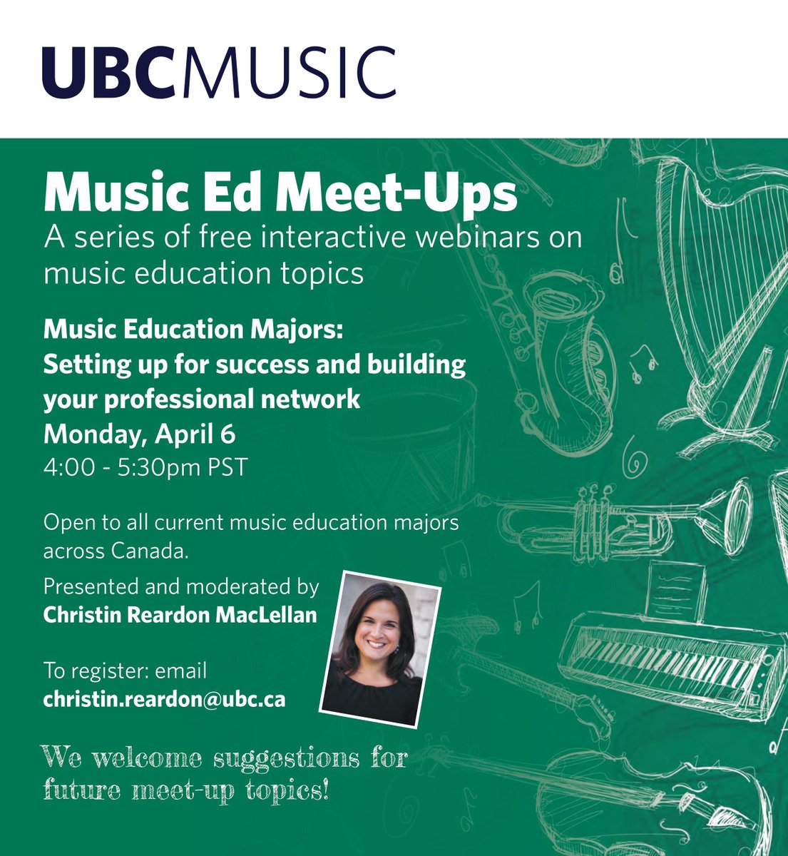 VSOrchestra's tweet photo. Our friends at @UBC_Music andΒ VSO Director of Education Christin Reardon MacLellan have a new series of virtual Music Ed Meet-Ups. A great professionalΒ development opportunity during these challenging times.
#MyVSO #VirtualMeetup https://t.co/P5SV71gAVL