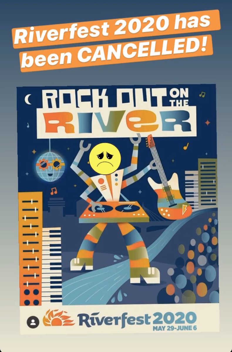wichitadotcom's tweet photo. Just announced: No @Riverfest this year...😢 
#wichita #kansas https://t.co/pIo1eXXJDa