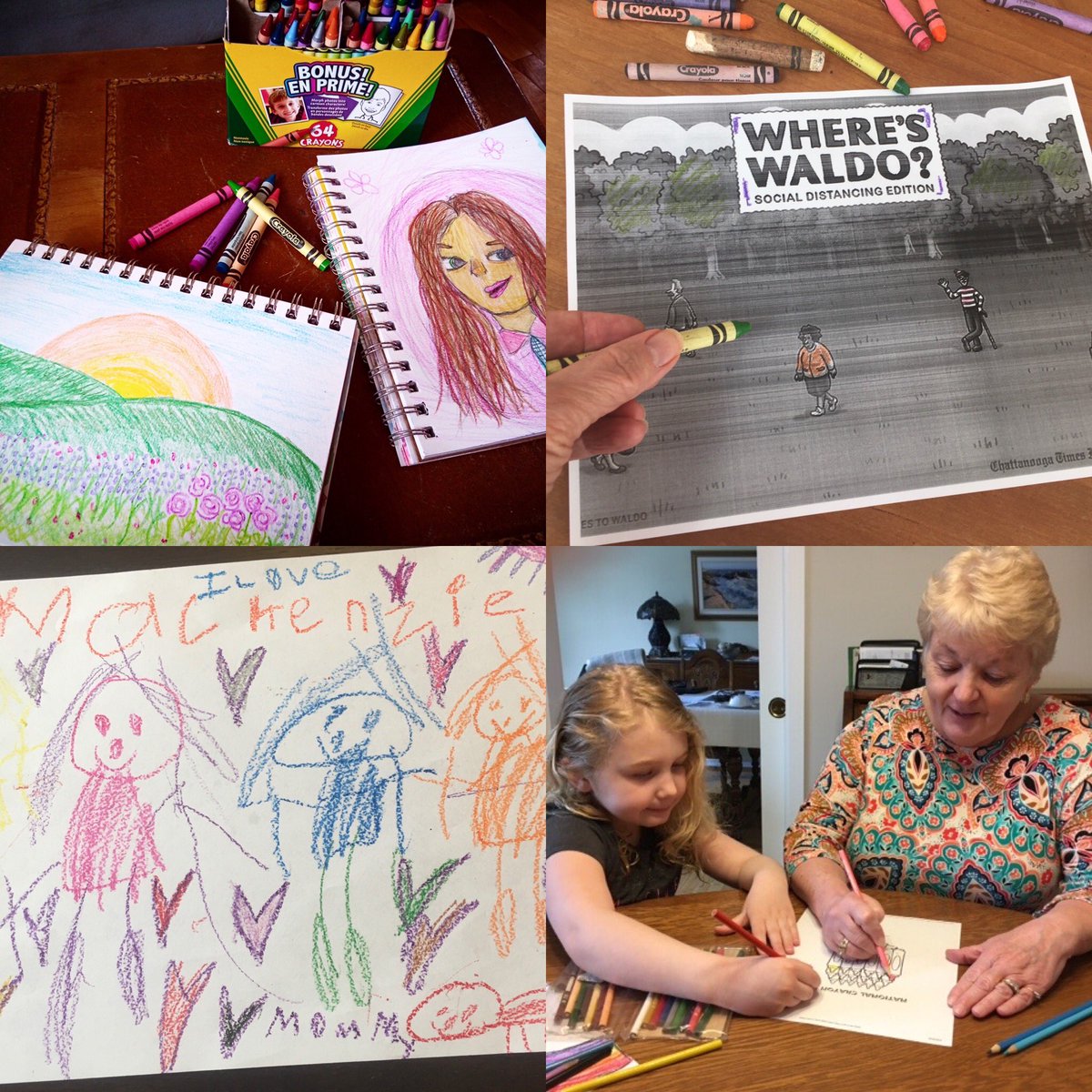 ALorneCassidy's tweet photo. National Crayon Day being celebrated as first day in ALC Virtual Spirit week! Way to go Ducks! Families are welcome to retweet with your creations or tag us. #ALCSpirit @ocdsb https://t.co/BbhCqY5rCe
