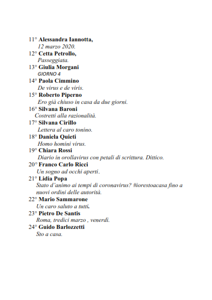 Diario in coronavirus con grani di scrittura. Un'iniziativa della #Fuis in questo periodo di isolamento. Si possono visualizzare i testi di tutti gli autori sulla nostra pagina facebook facebook.com/federazione.sc…