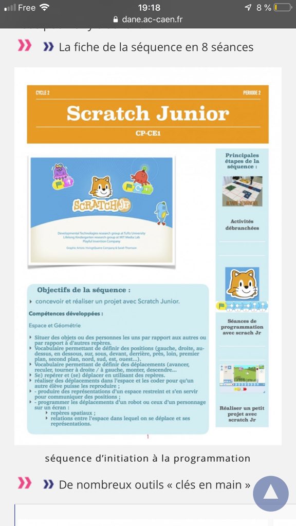 EdwigeNamboka's tweet photo. Et si j’apprenais à programmer à mes élèves ? Et si je prenais un peu de temps durant ce confinement pour m’auto-former ? #CP et #CE1 #sequence #seances #activitedebranchée #déconnectée #beebot #scratchjunior #programmation https://t.co/aKWlk2ZjHb https://t.co/0MPNpdC6QB