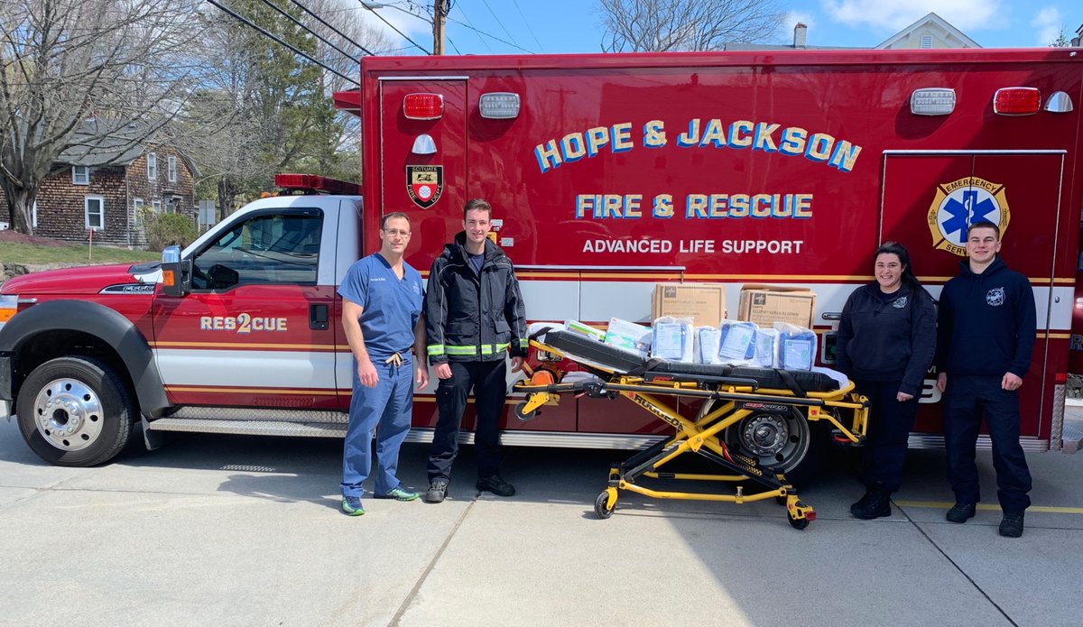 HJFC40's tweet photo. The Hope &amp; Jackson Fire Department would like to give a special thanks to the @BryantPAProgram for donating essential PPE during the COVID-19 Pandemic. We are greatly appreciative of their support. #covid19 https://t.co/AwXyReI5l1