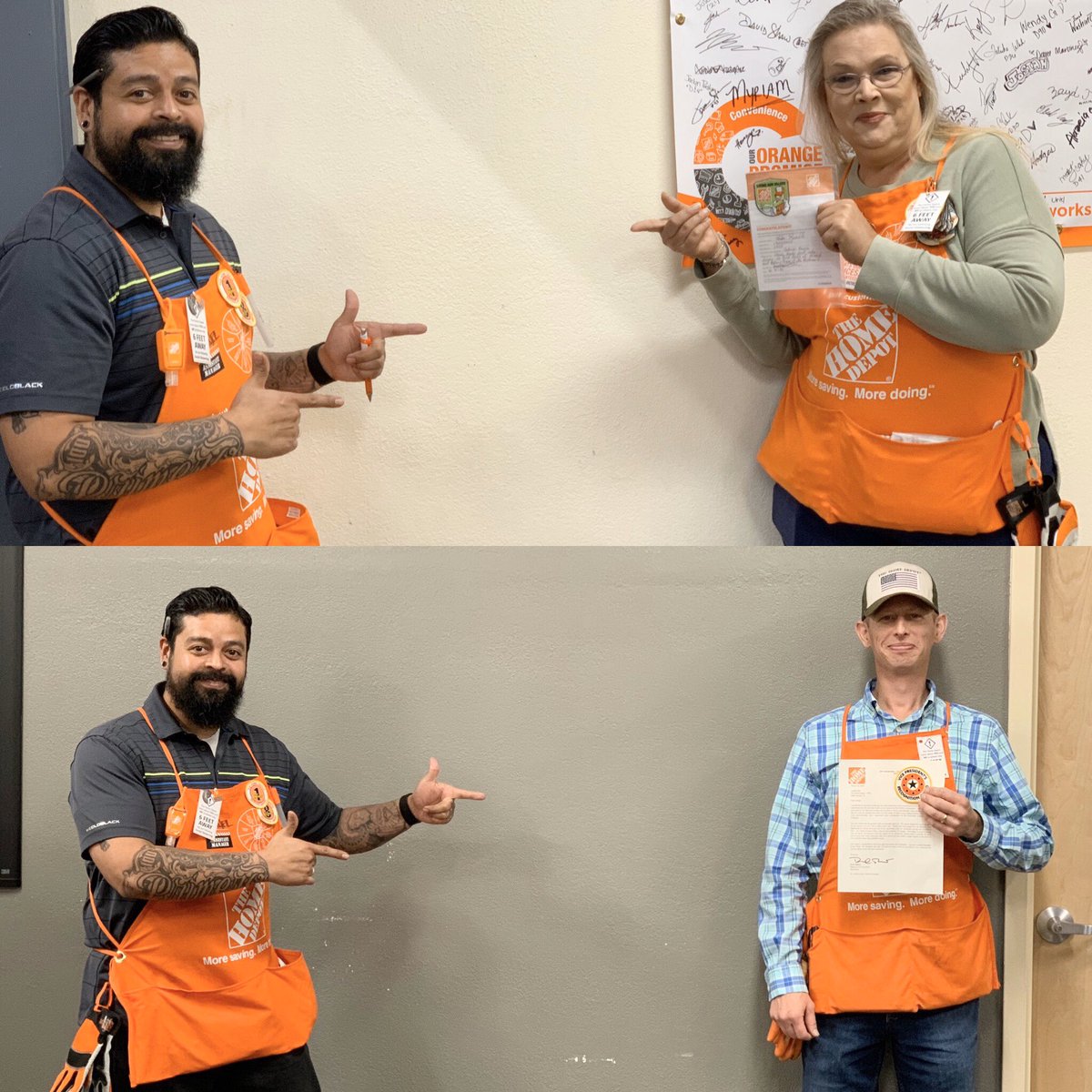 MiguelFuentesTX's tweet image. Few Homer and RVP recognitions flying around #TripleNickel today!!! 

#PracticingSocialDistancing
#TheHomeDepot #Store0555