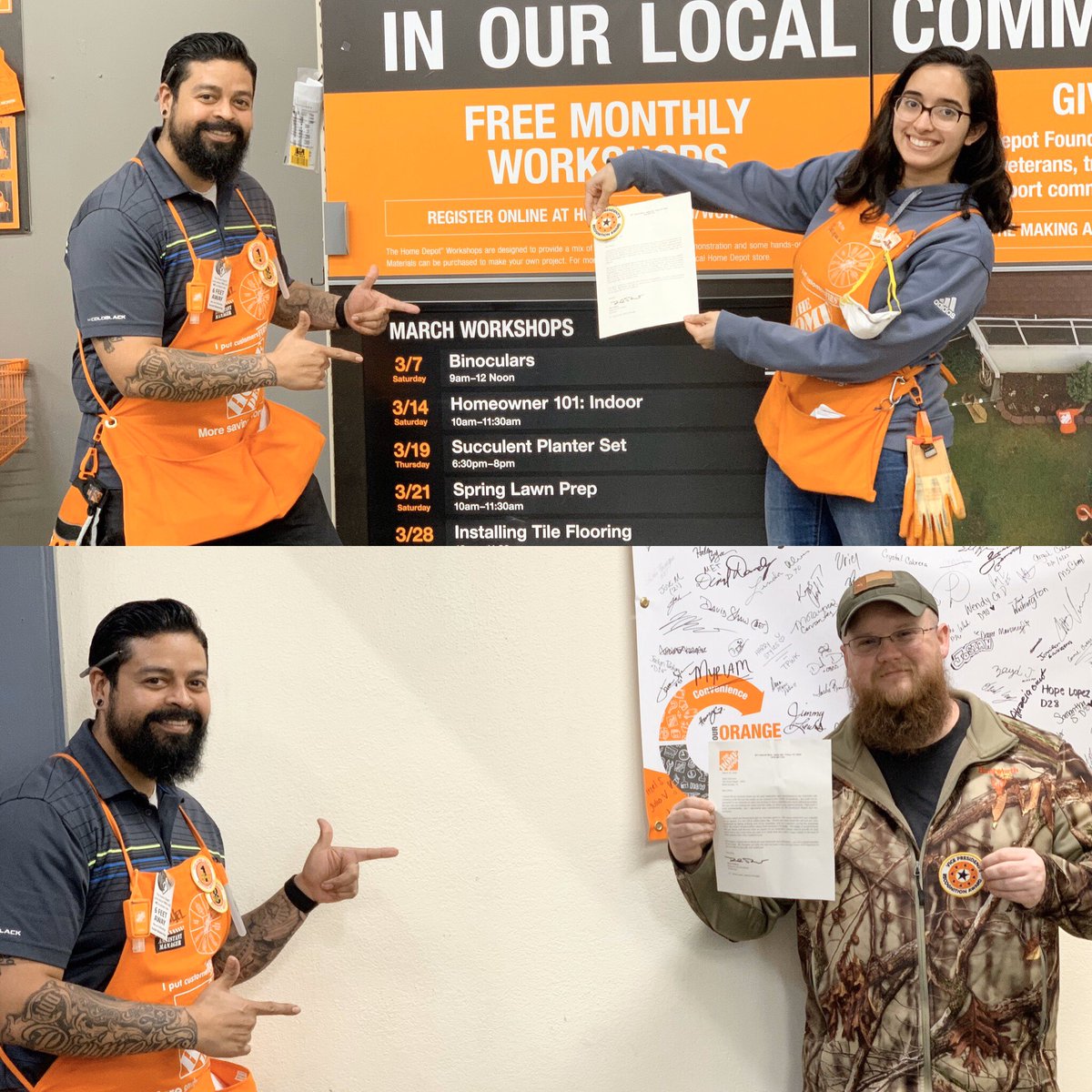 MiguelFuentesTX's tweet image. Few Homer and RVP recognitions flying around #TripleNickel today!!! 

#PracticingSocialDistancing
#TheHomeDepot #Store0555