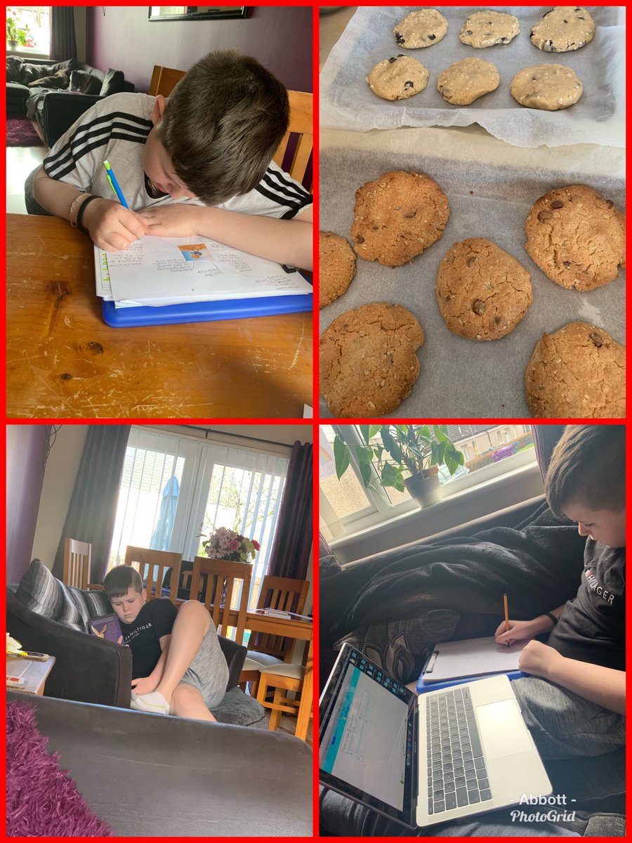 chellegav's tweet photo. Working hard and still getting some baking done #literacy #numeracy #reading Becoming a pro at making oat and raisin cookies and chocolate chip cookies on his own 👍🏼 #bakeoffwinner ❤️ #lifeskills @AnnickPS  @weemilzo2009 https://t.co/KCRq1iflKu