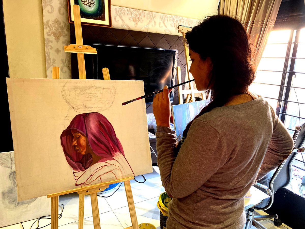 Rabipirzada's tweet photo. Finally completed my painting, locked down at home has given all of us plenty of time to finish our jobs, exhibition insha Allah soon. And all the money will be used to educate street children and feed deserving families.
For paintings enquire contact watsap imran 03008855559 https://t.co/qAgVsHvgMs