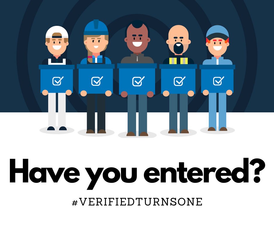 ExpertTradesmen's tweet photo. 💥 There’s just one day to go before Verified Turns One!  Have you entered? 💥

From tomorrow, we’ll be giving away a blue box of prizes to one trade EVERY WEEK DAY until the end of April!

For how to enter, head to https://t.co/7GsrgxJojJ ! https://t.co/Xb0oEOQzOq