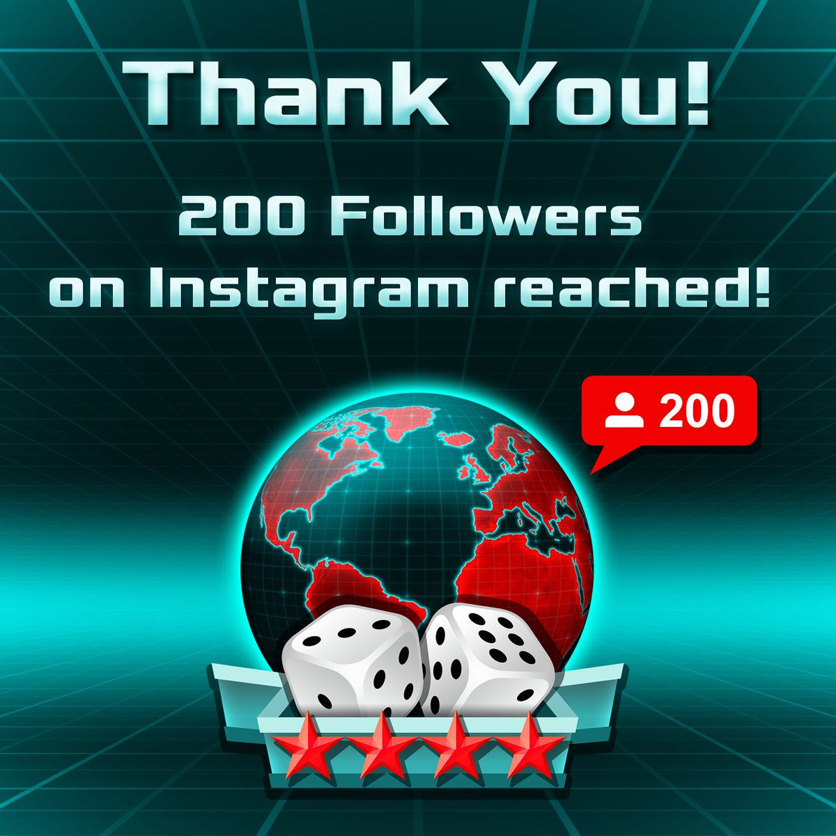 riskywars's tweet photo. ⭐ Thank you all very much!!! ⭐

Today we reached 200 followers on Instagram!

Stay tuned for more to come!

https://t.co/AnE4J49dh4

https://t.co/pqUUDrk6Un

#riskywars #vertexarts #indiedev #indiegamedev #indiedeveloper #gamedevelopers #indiegamedeveloper #gamedevlife https://t.co/0e42bckOfG