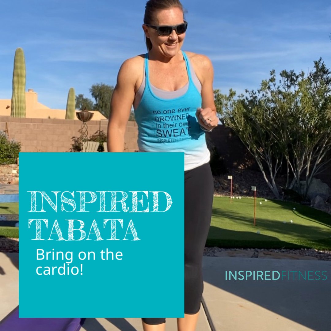 InspiredFitnes6's tweet photo. Today is all about cardio.  A 20 minute Tabata workout to spike your heart rate and get the workout done in no time!

No equipment needed! Just have water near by and get ready to #work 
#tucson #downtowntucson #cardio #tabata #hiit #stayhome #stayhealthy #fitlife https://t.co/9HpRAospS9