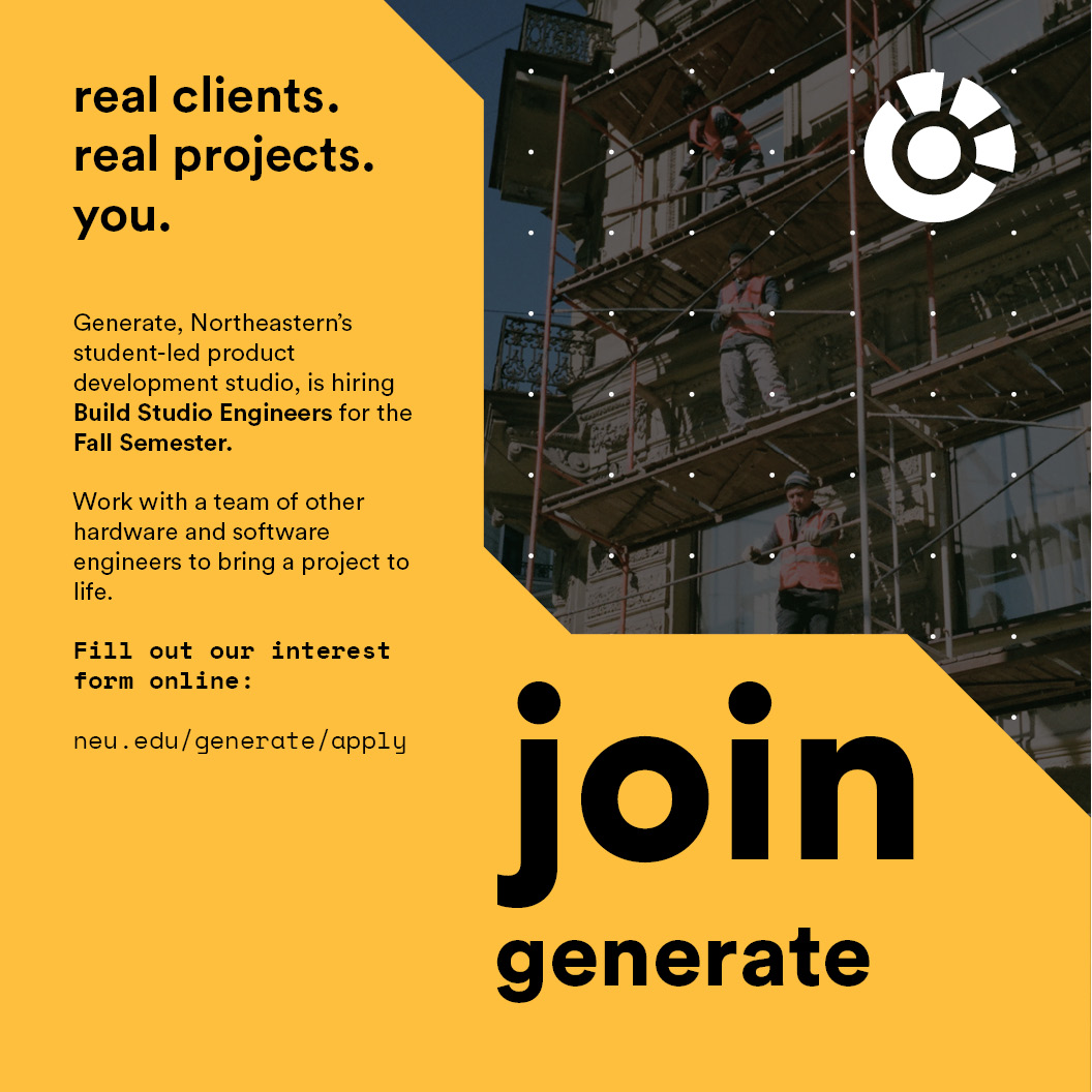 GenerateNu's tweet photo. Want to get involved in our Build Studio? Interest forms are now live for the positions of Build Studio Engineer and Designer! Click the link below to learn more about the roles and fill out the forms. https://t.co/6vPqAWjWZj https://t.co/ImuRxkgdpY