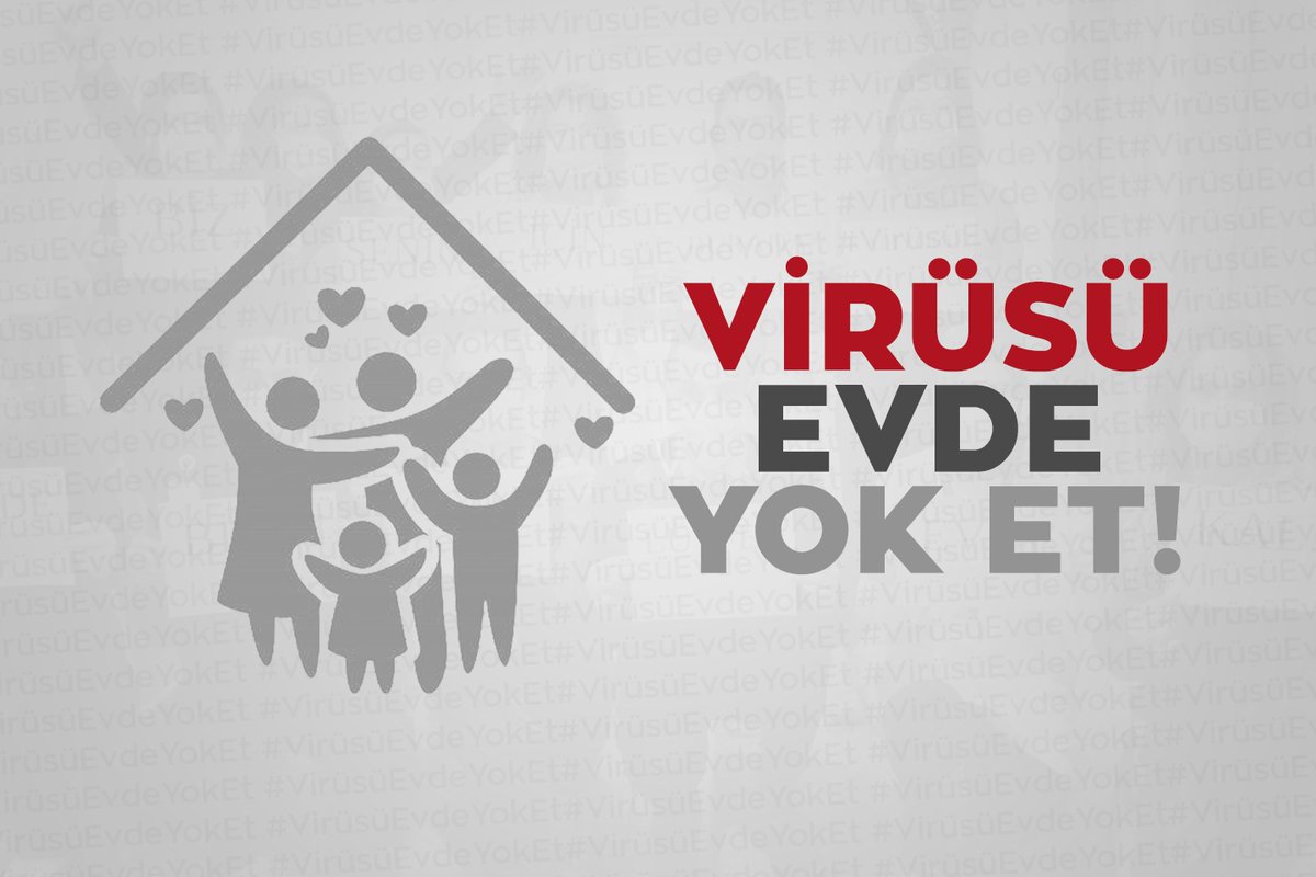 Tarih defalarca gösterdi ki biz, Millet olarak birlik olduğumuzda bu topraklarda hiç bir zorluk uzun süre hayat şansı bulamamıştır.

Virüsü yok edip güzel yarınları sevdiklerimizle birlikte hep beraber yaşayabilmek için mümkün olduğunca EVDE KALMAYI sürdürelim
#VirüsüEvdeYokEt