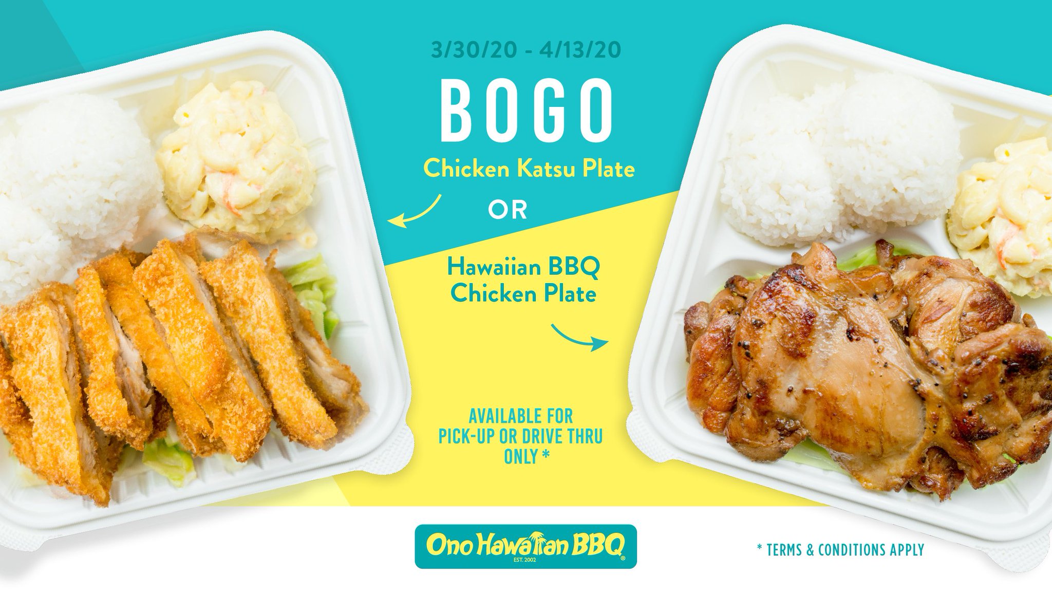 Onohawaiianbbq On Twitter Buy One Get One Chicken Katsu Or Hawaiian Bbq Chicken Plate Available For A Limited Time Only Visit Https T Co 8f2e4e6pct For Your Nearest Location Https T Co Rucbroyvuh