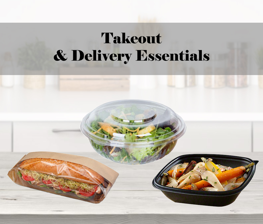 We have what you need as you change your focus from dine-in to takeout and delivery.