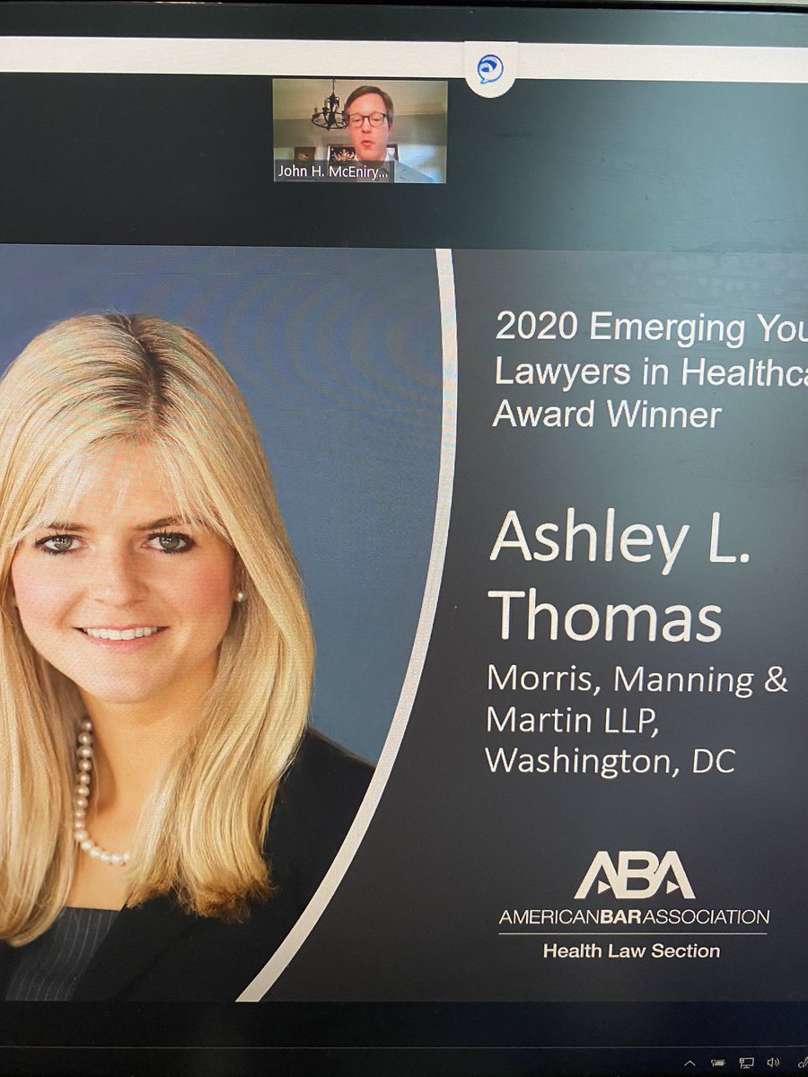 CA_Health_Law's tweet photo. Congrats to the terrific @AshTechLaw for her second consecutive recognition from @abahealthlaw - #aba #emi20 https://t.co/Ydo8pA3gKQ