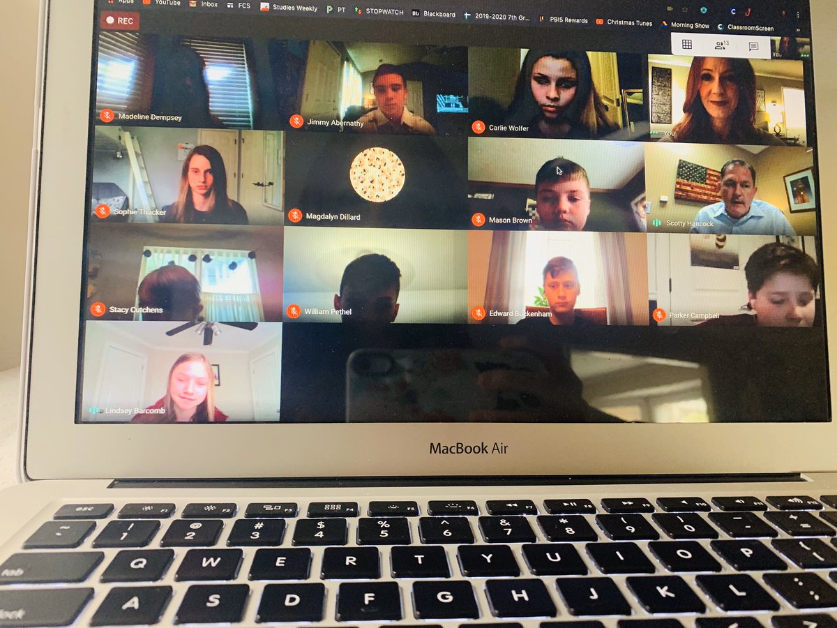 Ss put ‘Social’ back in Social Studies! @scottyhancock was our <a href="/Google/">Google</a> Hangouts special guest today! He gave his time and expertise to answer current events questions about our local economy, government, and medical facilities! <a href="/FloydCoSchools/">Floyd County Schools</a> @ATribePRIDE <a href="/ArmucheeMiddle/">Armuchee Middle</a>