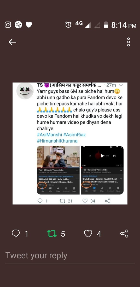drnavjotkaur's tweet photo. @JThakers @sidharth_shukla Stay united and keep streaming, DONT GET DISTRACTED #BhulaDunga50M #sidnaaz #sidhearts #Shehnaazians https://t.co/2uDcfFxMwK