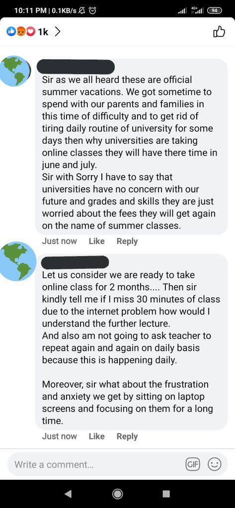 msaaadii's tweet photo. Our problems during online classes
#FastiansDemandSemesterBreak
#SuspendOnlineClasses
@Shafqat_Mahmood @hecpkofficial @arynewsud @geonews_urdu @BOLNETWORK @iqrarulhassan
#ProblemsInOnlineClasses https://t.co/PyE6AcrT0l