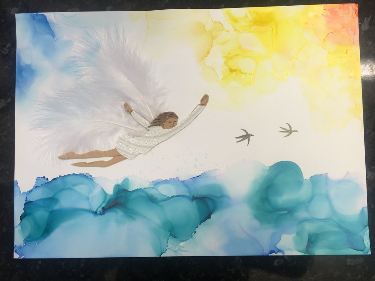 NewHallClassics's tweet photo. Mrs Broadbent is really excited about the Year 6 @NewHallYr6 entries to the Minimus Competition @minimus_latin
 so far. A tiny selection of the artistic highlights included below ~ keep the paintings/poems/plays coming please everybody! 

#WeAreNewHall #NewHallClassicsLoveMinimus https://t.co/yEIep9Zlci