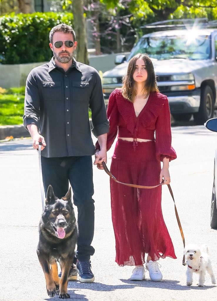 Tuesday, March 31: No one has been outside more in the past two weeks than Ben Affleck, Ana de Armas, and Ana de Armas' dog