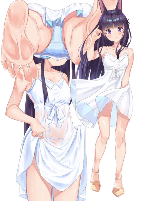 白ワンピカスミ 