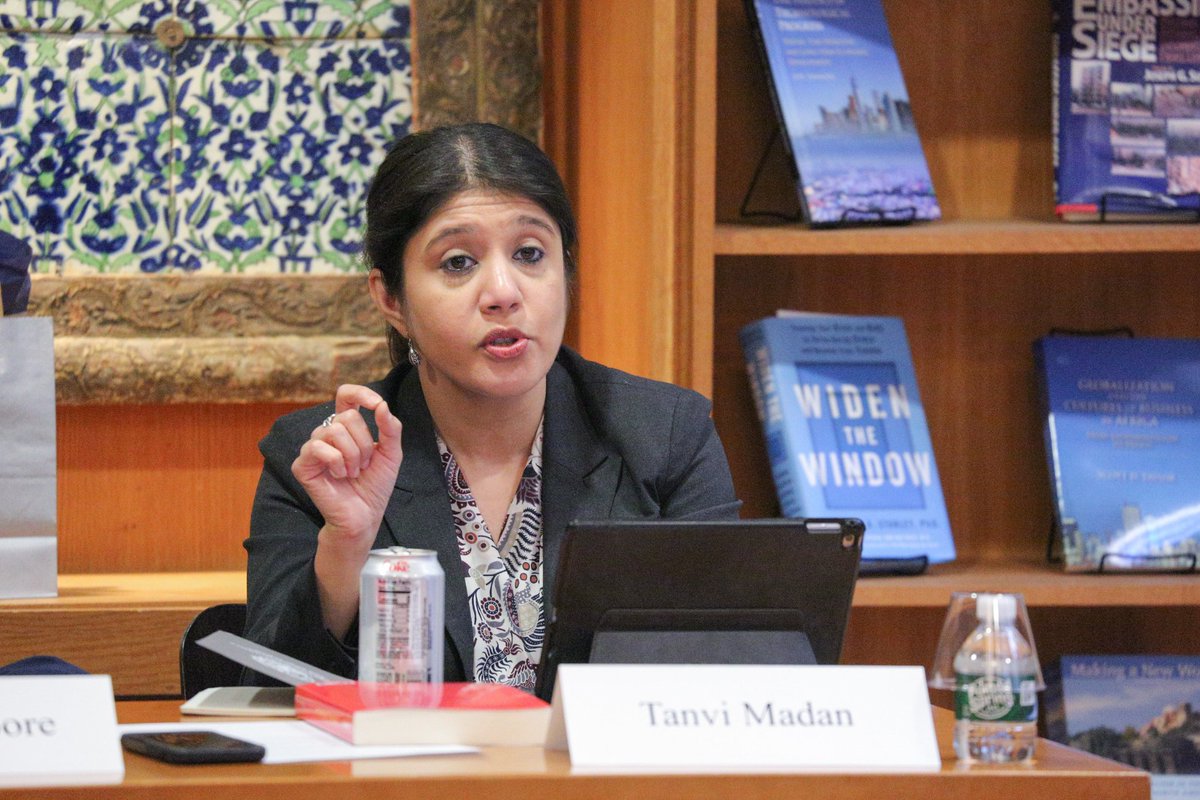 georgetownindia's tweet photo. @tanvi_madan from @BrookingsInst spoke about her work on the trilateral relationship between India, China, and the US, launching her book #FatefulTriangle at @Georgetown

@asianstudiesgu @arzandc @irfannooruddin https://t.co/A3XDlKysHv