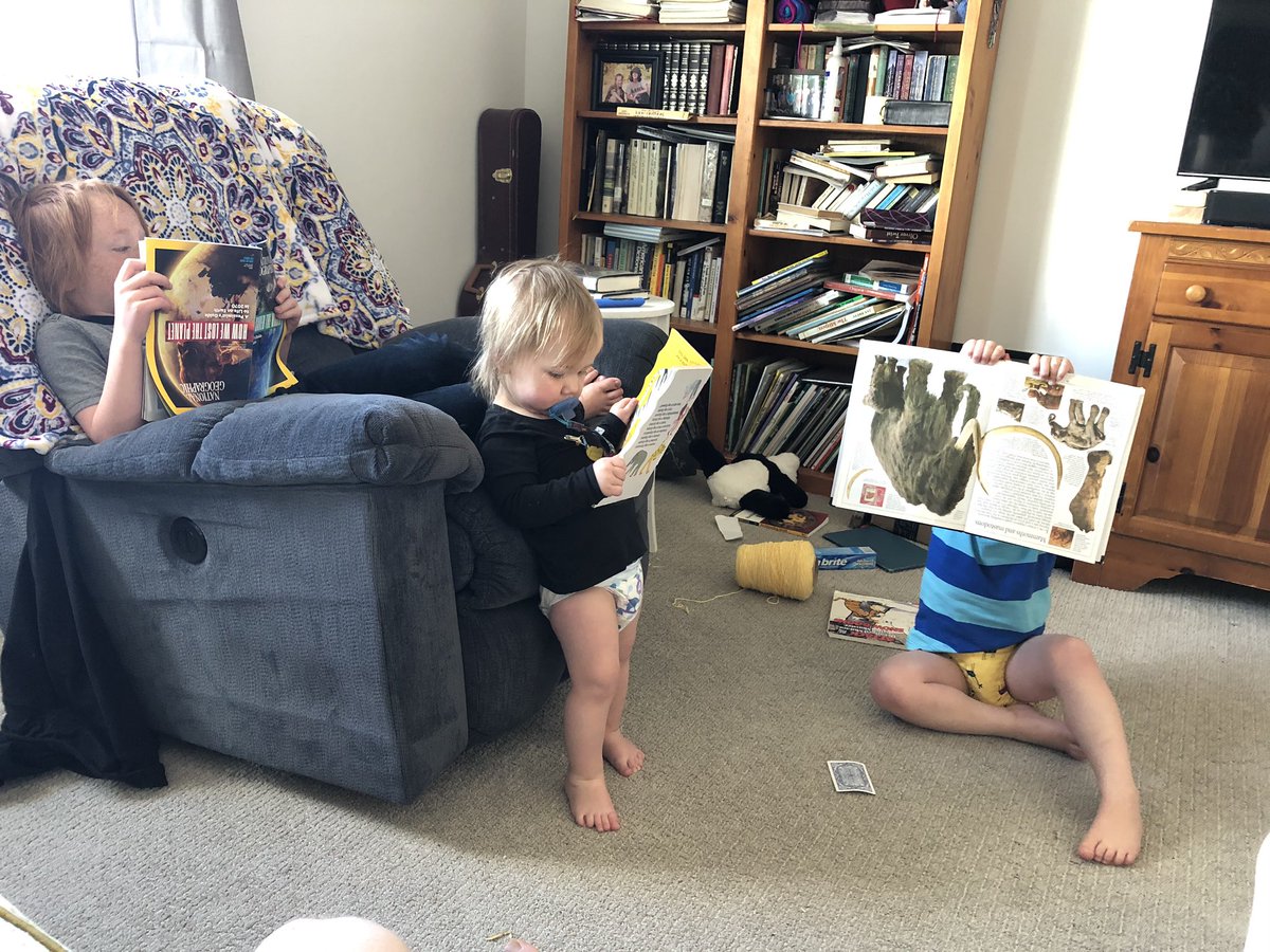 JamesArtHansen's tweet photo. Current and future Pathfinders reading @ home #wasatchreads @jrspathfinders https://t.co/5QiSphLenf