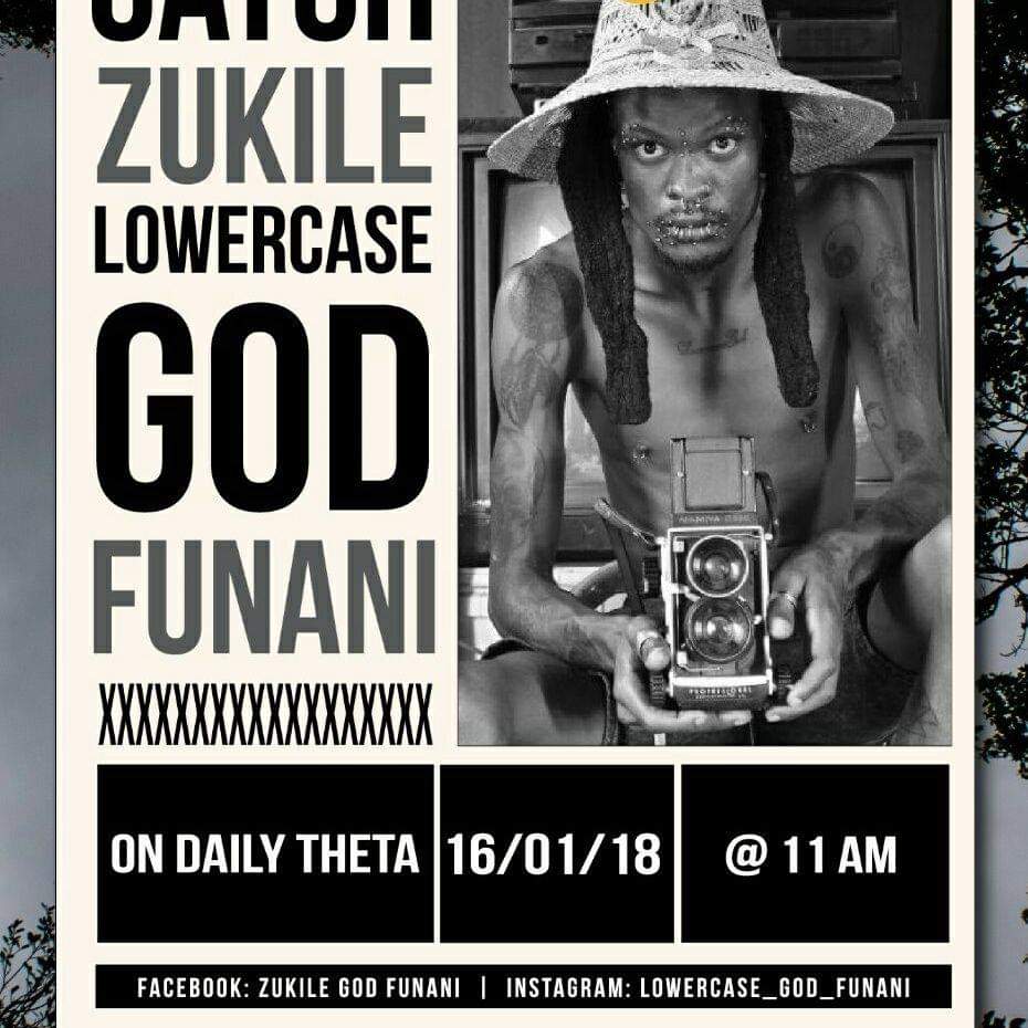 iamLiisaK's tweet photo. Zukile God Funani (Lowercase god) appreciation post .. Absolutely love your craft!🙏❤️ Much respect to you, gratitude be given to whatever gods there are for your unconquerable soul and consistency. Keep soaring like the great eagle that you are my friend 👑 https://t.co/YGcQMLghxz