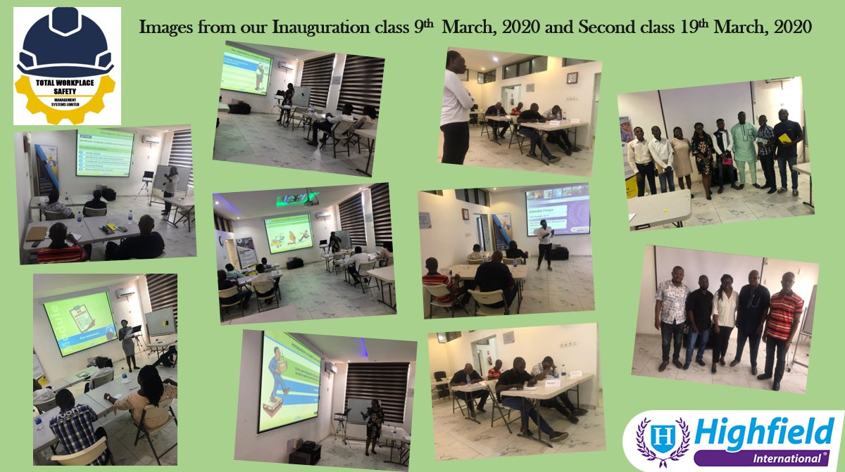 twps_ng's tweet photo. TWPS kicked off tutoring Highfield Qualifications in Nigeria this month of March and learners were excited about the added knowledge. We commenced both classes, tutoring HABC Level 2 International Award in Health and Safety in the Workplace. #healthandsafety #Training https://t.co/Icu8sG9qrZ