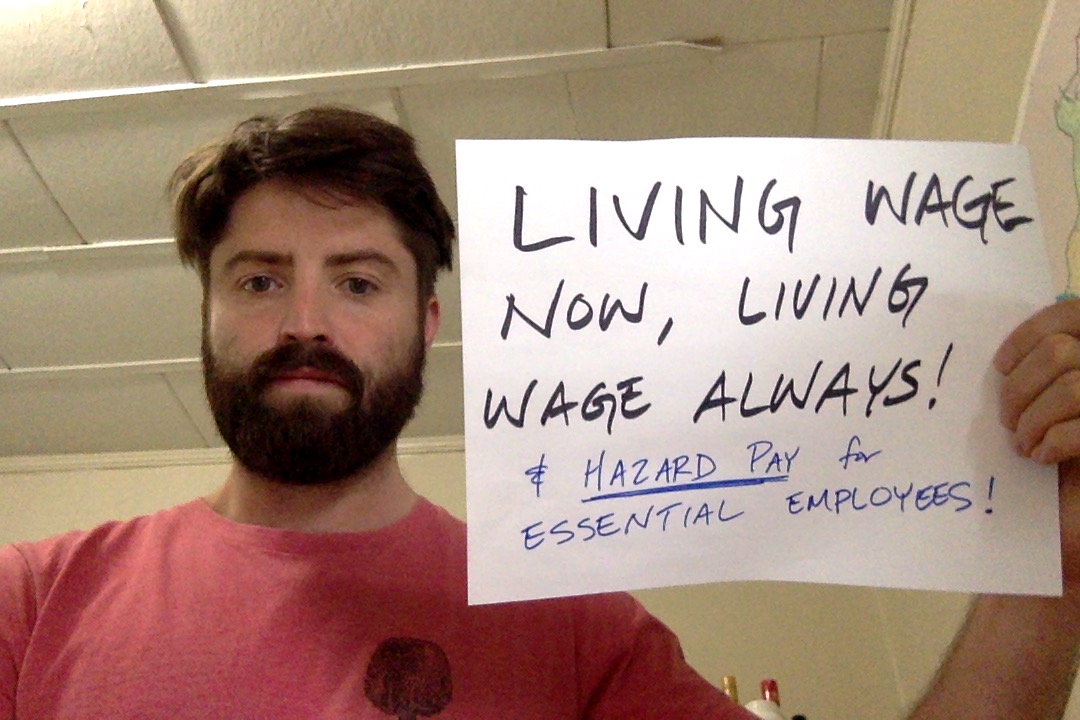 Support campus workers with a living wage - NOW and ALWAYS!
Essential employees deserve hazard pay!
#HealthyFairCampus #NowMoreThanEver15 #CampusSafetyNet #PeopleFirstCampus