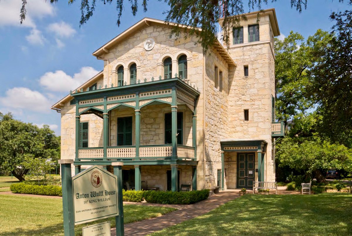 At the entrance of King William Street from St. Mary’s Street sits a unique house built about 1870 by Anton Wulff, a German national.  Purchase “The King William Area: A History and Guide to the Houses” to learn more about the historic homes of King William.