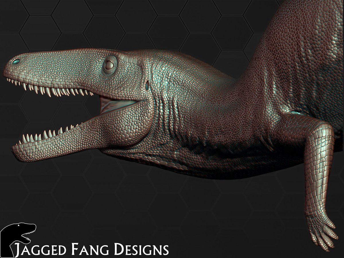 Mateusz On Twitter Continuing On Jfd 001 Poposaurus Model Textures Are Finished 3dmodeling Zbrush Paleoart Sciart