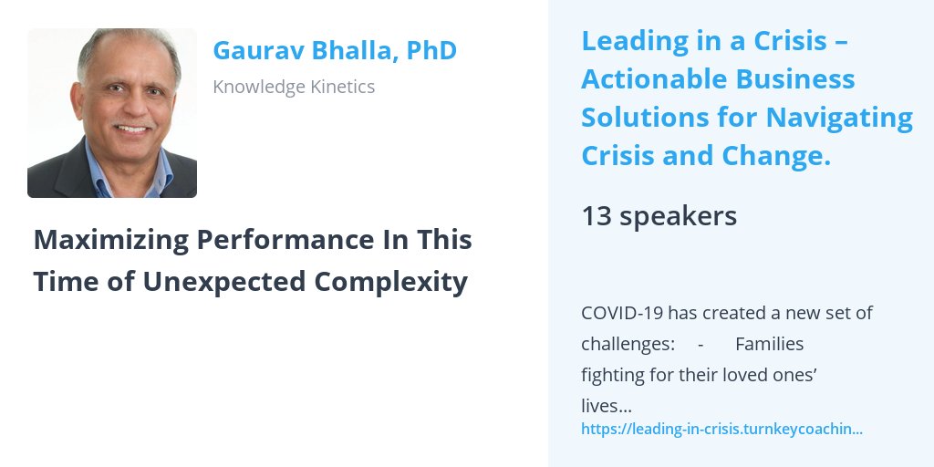 GBLeadership's tweet photo. Would you like to know what strategies have the best chance of “Maximizing Performance In This Time Of Unexpected Complexity?” Join me tomorrow, at 10 am and I’ll share three key strategies. I promise you will leave with readily implementable ideas. https://t.co/Q9k69fJD2Z