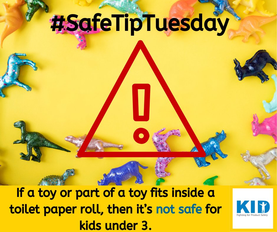 kidsindanger's tweet photo. #SafeTipTuesday: If a toy or part of a toy fits inside a toilet paper roll, then it’s not safe for kids under 3. https://t.co/OwefsnhzYo